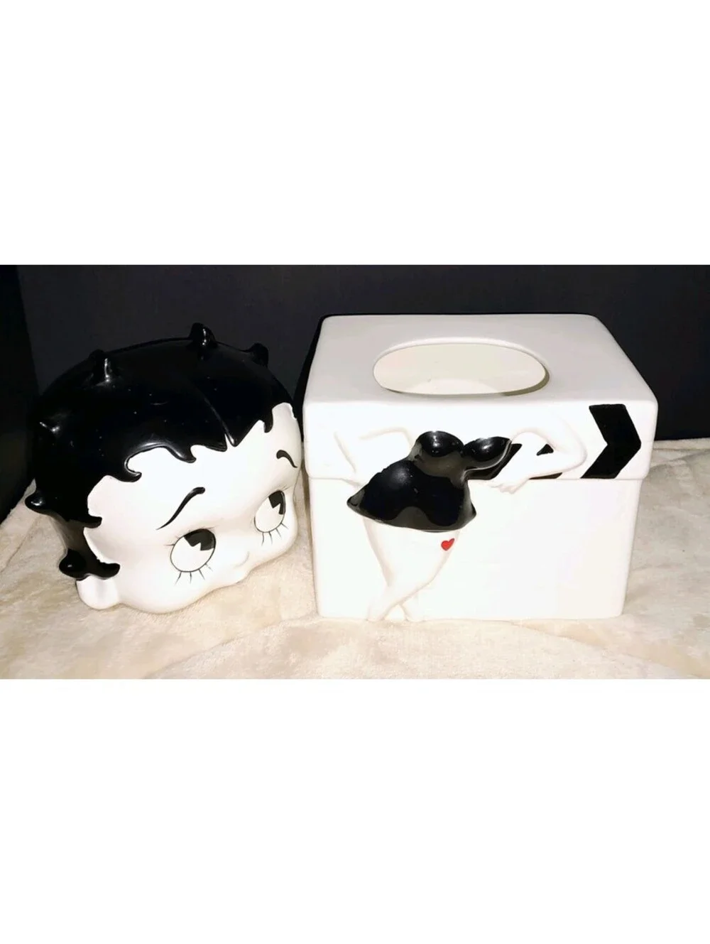 Vintage Betty Boop 12” Ceramic Cookie Jar By Benjamin Medwin INC. NY 1995